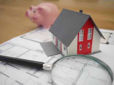 House on blueprints